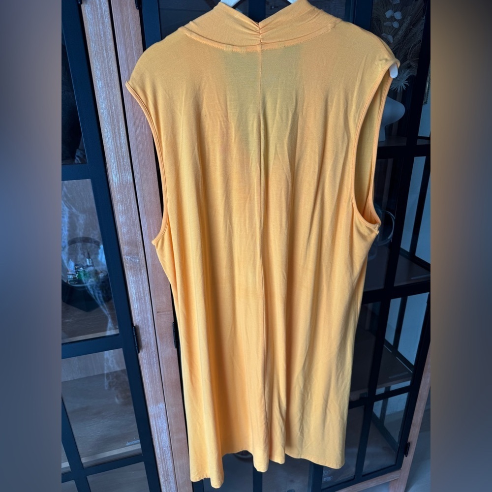 Soft Surroundings Tunic Top Marigold Tank modal sleeveless knot twist - Picture 5 of 9